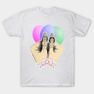 Thimble couple in hands happy to play T-Shirt